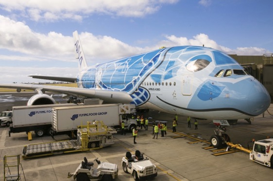 ANAハワイでA380フライングホヌが就航